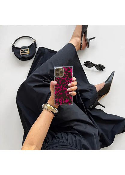 SQUARE® Raspberry Tortoise Shell iPhone Case