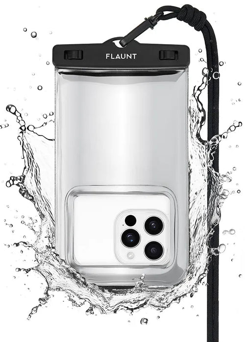 Silver Metallic Waterproof Phone Pouch