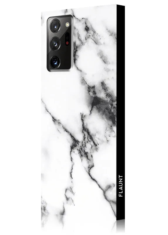 SQUARE® White Marble Galaxy Case