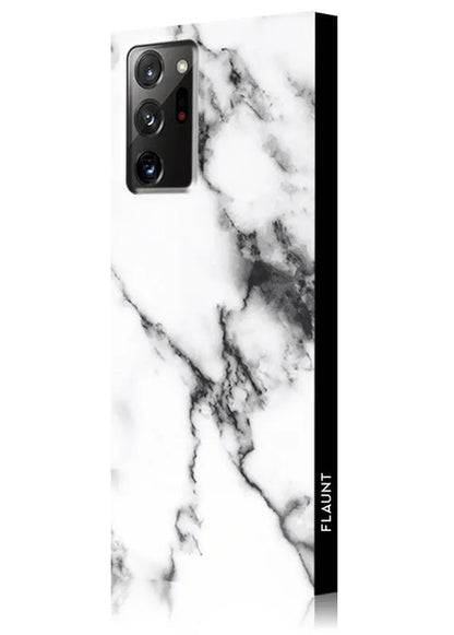 SQUARE® White Marble Galaxy Case