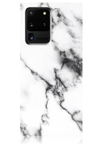 SQUARE® White Marble Galaxy Case