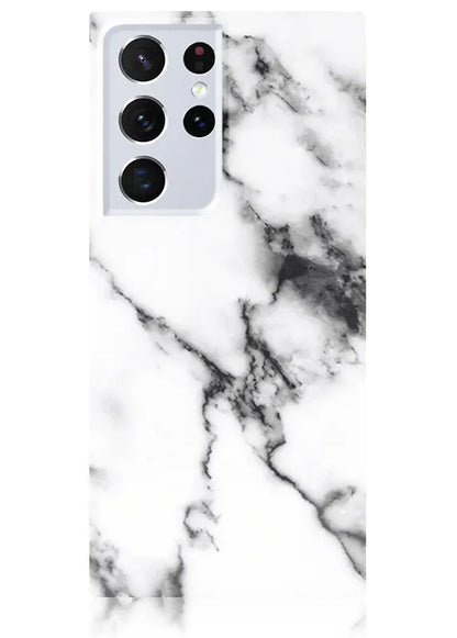 SQUARE® White Marble Galaxy Case