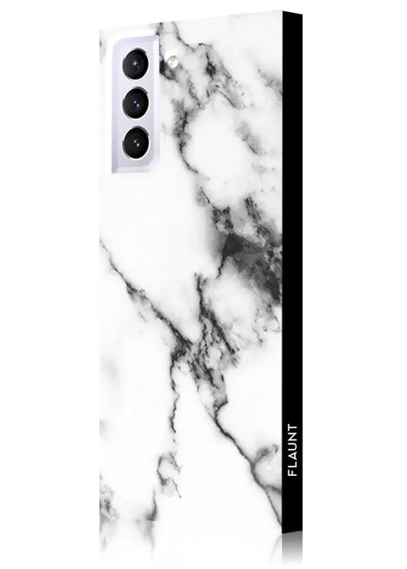 SQUARE® White Marble Galaxy Case