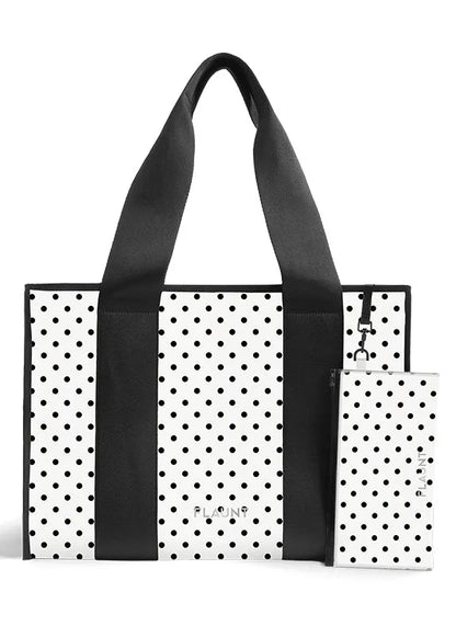 White Polka Dot Everyday Tote Bundle Set