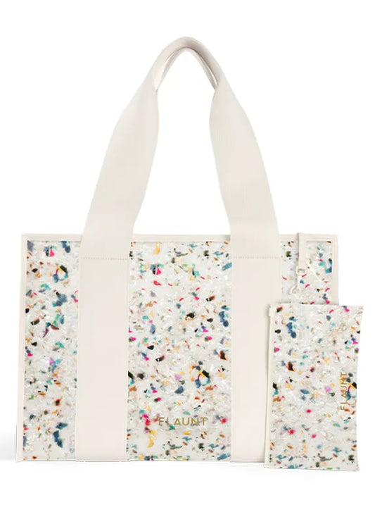 Rainbow Confetti Tortoise Everyday Tote Bag