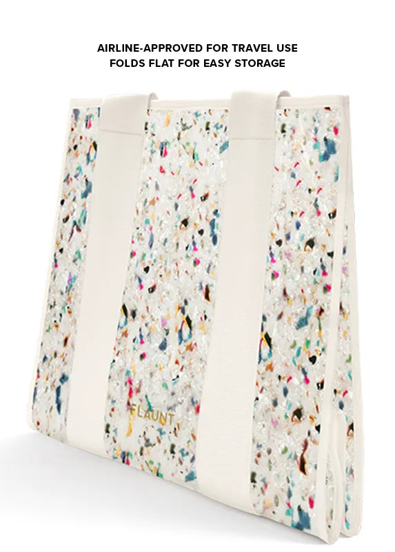 Rainbow Confetti Tortoise Everyday Tote Bag