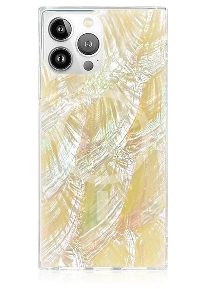 SQUARE® Butter Yellow Mother of Pearl iPhone Case