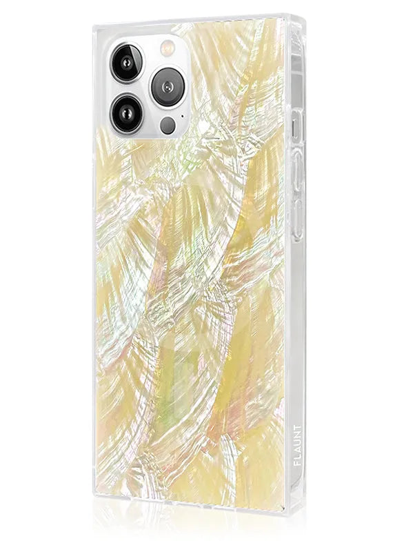 SQUARE® Butter Yellow Mother of Pearl iPhone Case