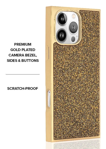 Elite Collection - SQUARE® Gold Crystal Elegance iPhone Case