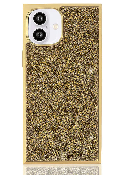 Elite Collection - SQUARE® Gold Crystal Elegance iPhone Case