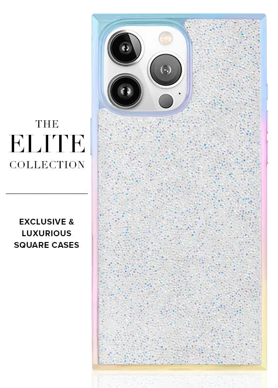 Elite Collection - SQUARE® Iridescent Crystal Elegance iPhone Case