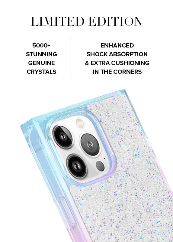 Elite Collection - SQUARE® Iridescent Crystal Elegance iPhone Case