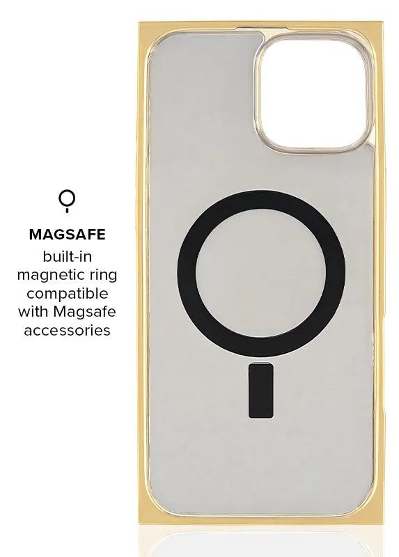Elite Collection - SQUARE® Gold Crystal Elegance iPhone Case