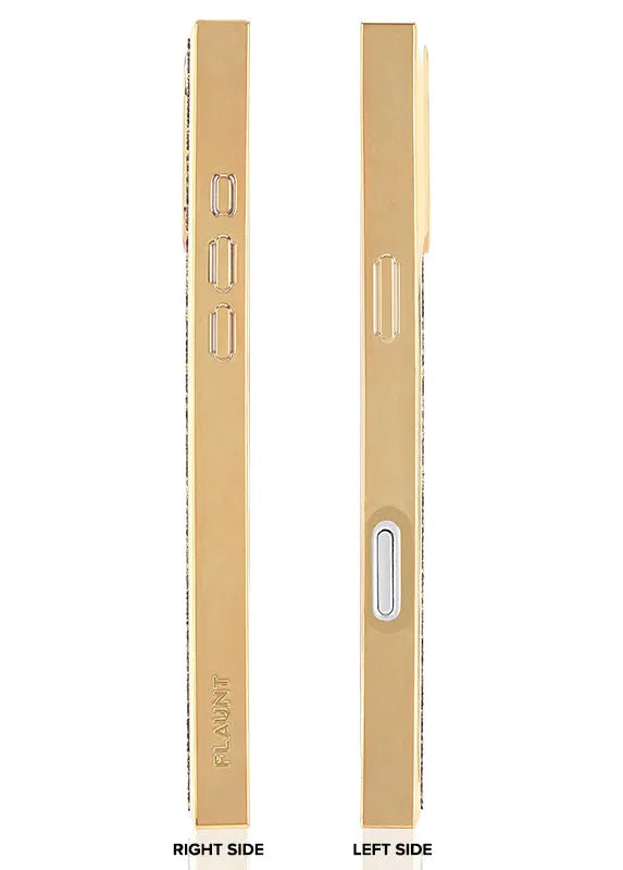 Elite Collection - SQUARE® Gold Crystal Elegance iPhone Case