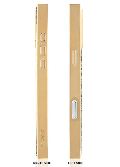 Elite Collection - SQUARE® Gold Crystal Elegance iPhone Case