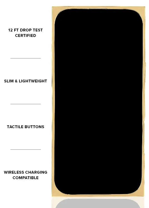 Elite Collection - SQUARE® Gold Crystal Elegance iPhone Case