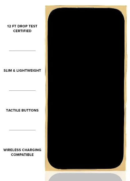 Elite Collection - SQUARE® Gold Crystal Elegance iPhone Case