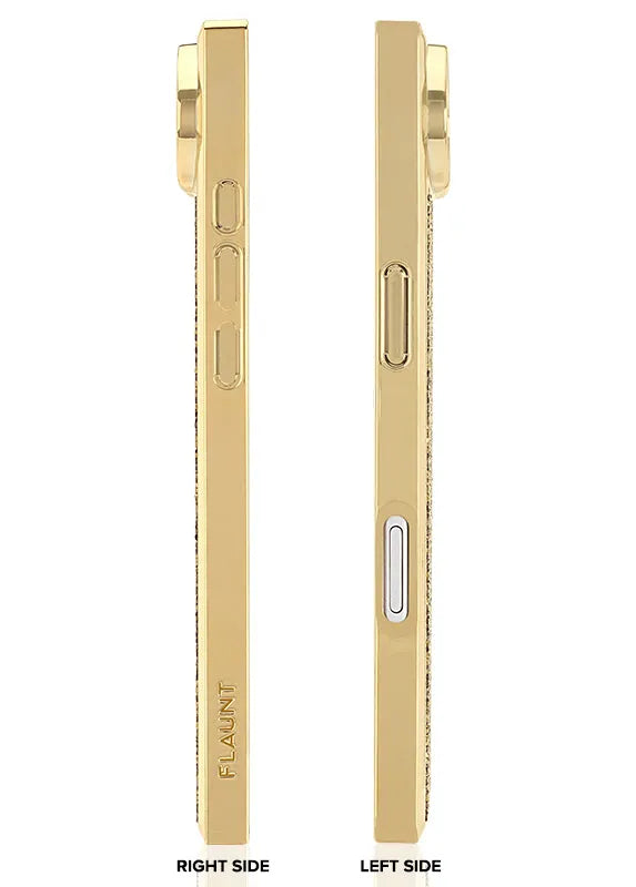 Elite Collection - SQUARE® Gold Crystal Elegance iPhone Case