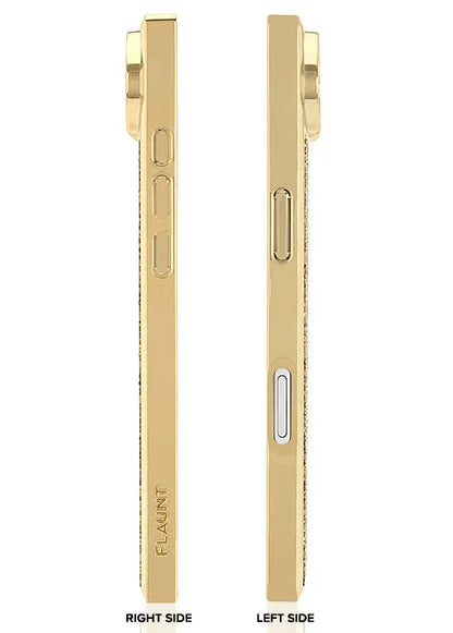 Elite Collection - SQUARE® Gold Crystal Elegance iPhone Case