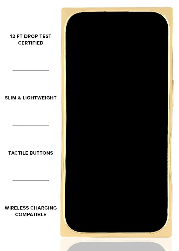 Elite Collection - SQUARE® Gold Crystal Elegance iPhone Case