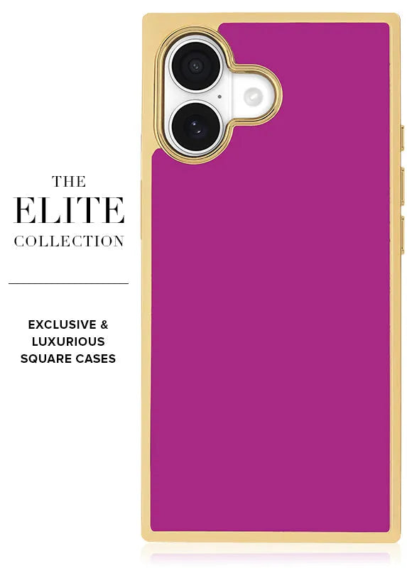 Elite Collection - SQUARE® Gilded Fuchsia iPhone Case
