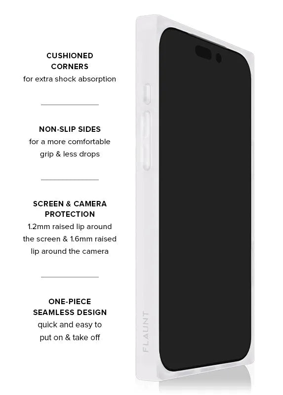SQUARE® White Polka Dot iPhone Case