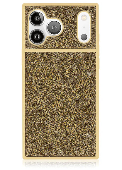 Elite Collection - SQUARE® Gold Crystal Elegance iPhone Case