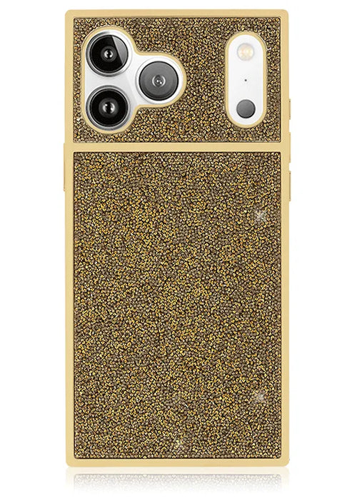 Elite Collection - SQUARE® Gold Crystal Elegance iPhone Case