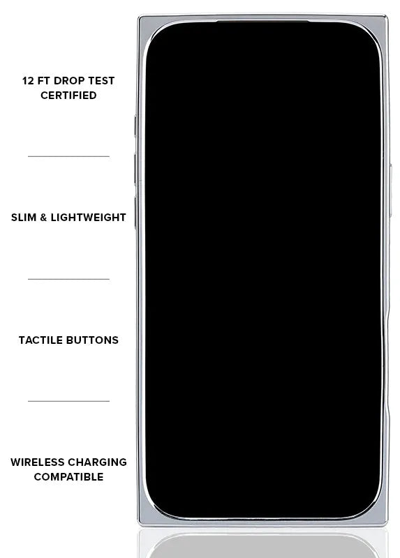 Elite Collection - SQUARE® Silver Crystal Elegance iPhone Case