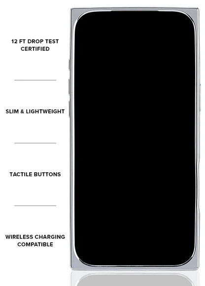 Elite Collection - SQUARE® Silver Crystal Elegance iPhone Case