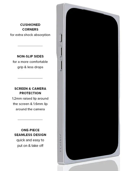 Elite Collection - SQUARE® Silver Crystal Elegance iPhone Case