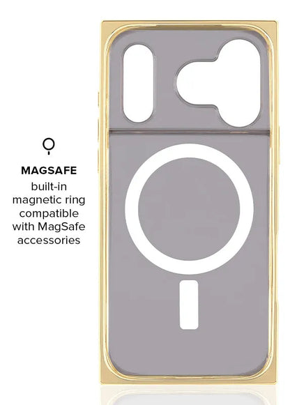 Elite Collection - SQUARE® Gold Checkered Mother of Pearl iPhone Case