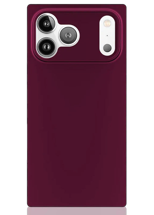 SQUARE® Burgundy iPhone Case