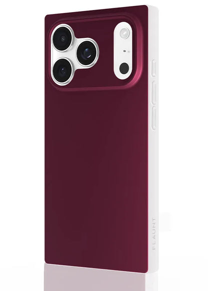 SQUARE® Burgundy iPhone Case